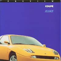 Fiat Coupe preview brochure